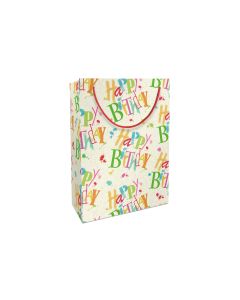 Braun + Company Geschenktasche Birthday Dance 23 x 33 x 11 cm, Mehrfarbig