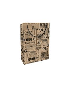 Braun + Company Geschenktasche News 23 x 33 x 11 cm, Braun