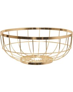 present time Früchtekorb Open Grid 28 cm, 1 Stück, Gold