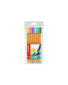 STABILO Fineliner Point 88 8 Stück, Pastell