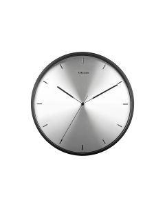KARLSSON Wanduhr Finesse 40 cm, Schwarz/Silber