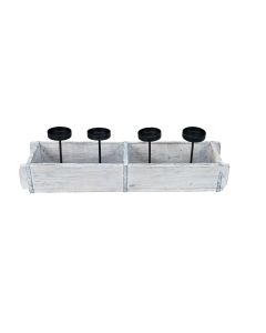 COCON Kerzenhalter 4 Stück, Weiss