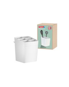 tesa Utensilienhalter Set Weiss