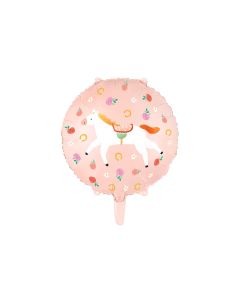 Partydeco Folienballon Pferd Rosa