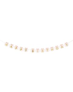 Partydeco Girlande Katze Rosa, 2.8 m