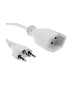 FURBER.power Verlängerungskabel T13-T12 3 m Weiss