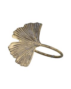 Chic Antique Serviettenring Gingkoblatt Gold