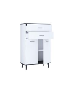VCM Kommode Lindas 60 x 97 cm, Weiss/Anthrazit