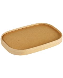 BioPak Deckel Brick Box Medium 500 - 1000 ml, Braun, 25 Stück
