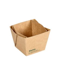 BioPak Behälter Viking Cube Mini 250 ml, Braun, 300 Stück