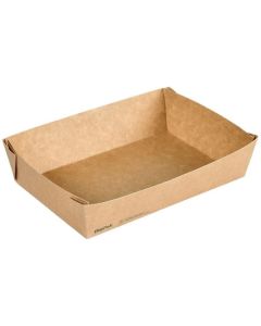BioPak Behälter Viking Block Box 1100 ml, Braun, 300 Stück
