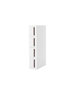 Songmics Kommode mit 4 Schubladen, Weiss
