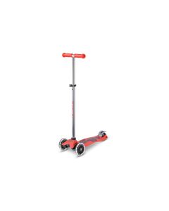 Micro Mobility Kickboard Maxi Micro Deluxe Glow LED Rot