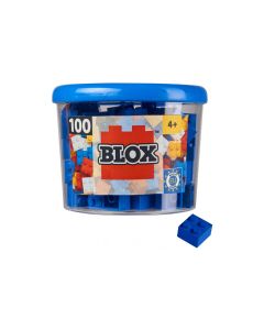 BLOX Bausteine 100 blaue 4er Steine