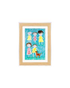 COCON Bilderrahmen für Kinderzeichnungen 35 x 25 x 4 cm, Nature