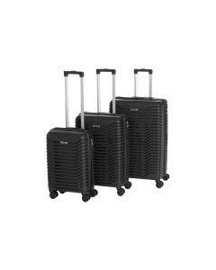 KOOR Reisekofferset Manila 3-teilig, Schwarz