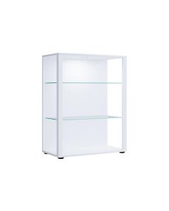 VCM Vitrine Glasol L 70 x 90 cm, Weiss