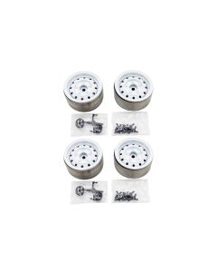 Hobbytech Felgen 1.9 Metal Beadlock Classic 1 Weiss, 4 Stück