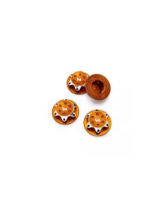 Hobbytech Radmuttern Aluminium 17 mm Orange, 4 Stück, 1:8