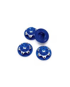 Hobbytech Radmuttern Aluminium 17 mm Blau, 4 Stück, 1:8