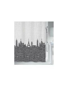 spirella Duschvorhang Urban 180 x 180 cm, Schwarz