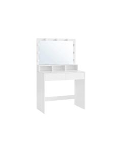 VASAGLE Schminktisch mit Spiegel 80 x 140 cm, Weiss