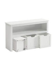 VASAGLE Kommode im Landhausstil 102 x 60 cm, Weiss