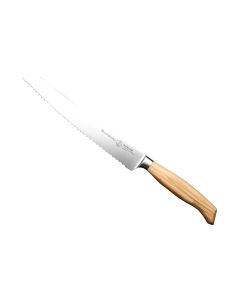 Messermeister Brotmesser Oliva Luxe 23 cm, Nature/Silber