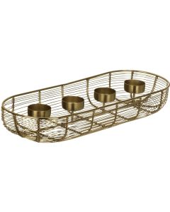 EGLO Adventsgesteck Hagony 40.5 x 14 x 6 cm, Gold