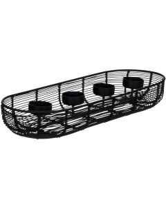 EGLO Adventsgesteck Hagony 40.5 x 14 x 6 cm, Schwarz