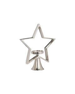 EGLO Weihnachtswindlicht Stern Mukayle 34 cm, Silber