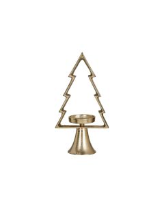 EGLO Weihnachtswindlicht Tanne Mukayle 34 cm, Gold