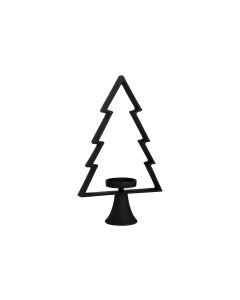 EGLO Weihnachtswindlicht Tanne Mukayle 44 cm, Schwarz