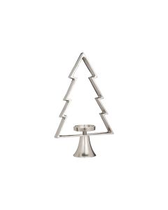 EGLO Weihnachtswindlicht Tanne Mukayle 44 cm, Silber
