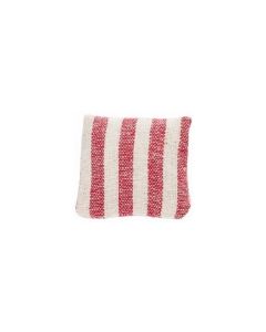 HobbyFun Mini-Figur Kissen 2.8 x 2.8 cm, Rot gestreift, 2 Stück