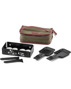 Trisa Teelicht-Raclette Explorer's Pack Schwarz