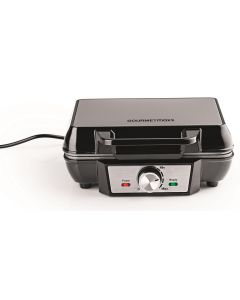 GOURMETmaxx Waffeleisen Schwarz/Silber