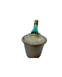 HobbyFun Mini-Figur Sektkühler mit Flasche 3 cm