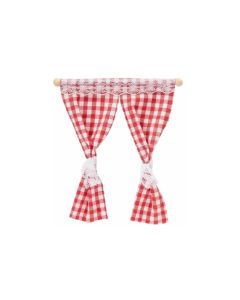 HobbyFun Mini-Figur Vorhang 11.5 x 12 cm, Rot