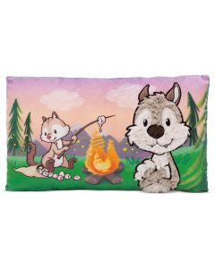 Nici Green Kissen Wolf Winny und Streifenhörnchen Jojo rechteckig