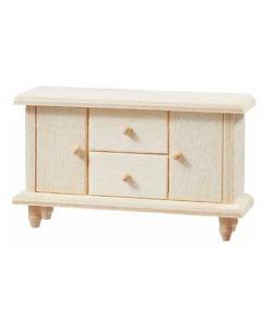 HobbyFun Mini-Möbel Kommode I 10.2 x 3 x 6 cm, Natur