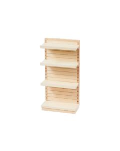 HobbyFun Mini-Möbel Steckregal 8 x 3.8 x 16 cm, Natur