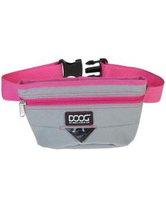 Doog Treat Pouch L Grau / Pink