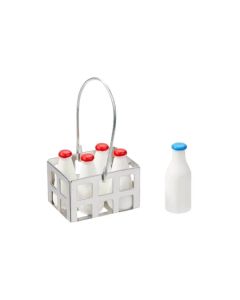 HobbyFun Mini-Lebensmittel Milch-Körbchen 2.6 x 1.9 x 4 cm