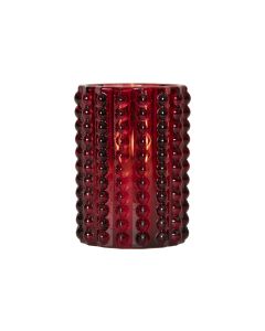 Star Trading LED-Kerze Flamme Dotty, Rot, 12.5 cm