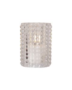 Star Trading LED-Kerze Flamme Dotty, Transparent, 13 cm