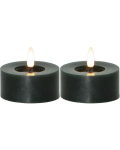 Star Trading LED Teelichter Set Flamme Flow 2 Pack, Grün