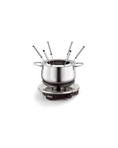 Koenig Fleischfondue-Set Bourguignonne/ Chinoise 8 Teile, Silber
