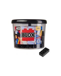 BLOX Bausteine 40 schwarze 8er Steine