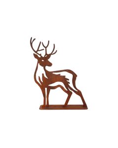 Esschert Design Dekofigur Hirsch Rostbraun